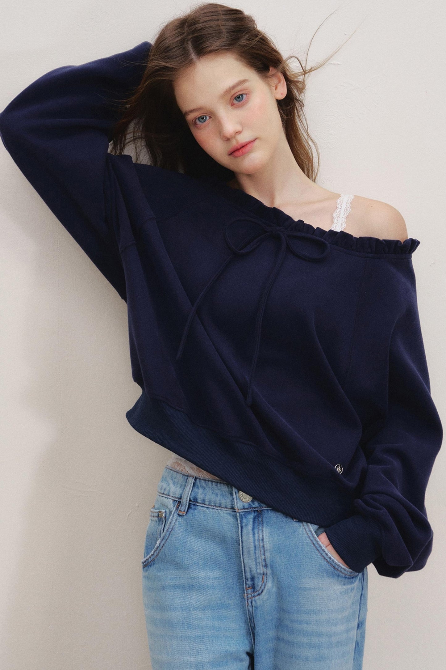 Breathing Cotton Raglan Sweatshirt