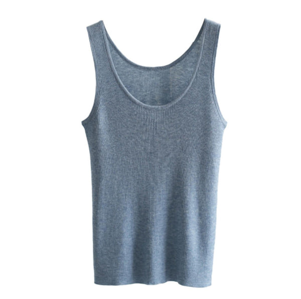 Soft Wool Knit Tank Top