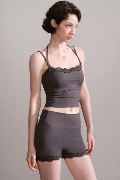 Lace Trim Activewear Set-Up