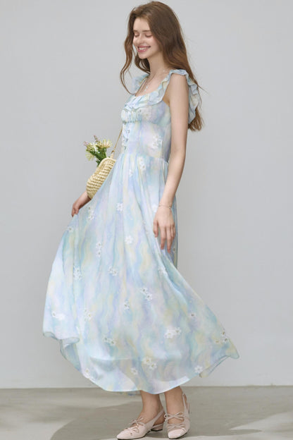 Summer Chiffon A-Line Dress