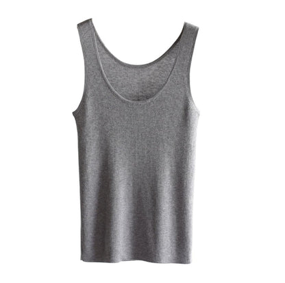 Soft Wool Knit Tank Top