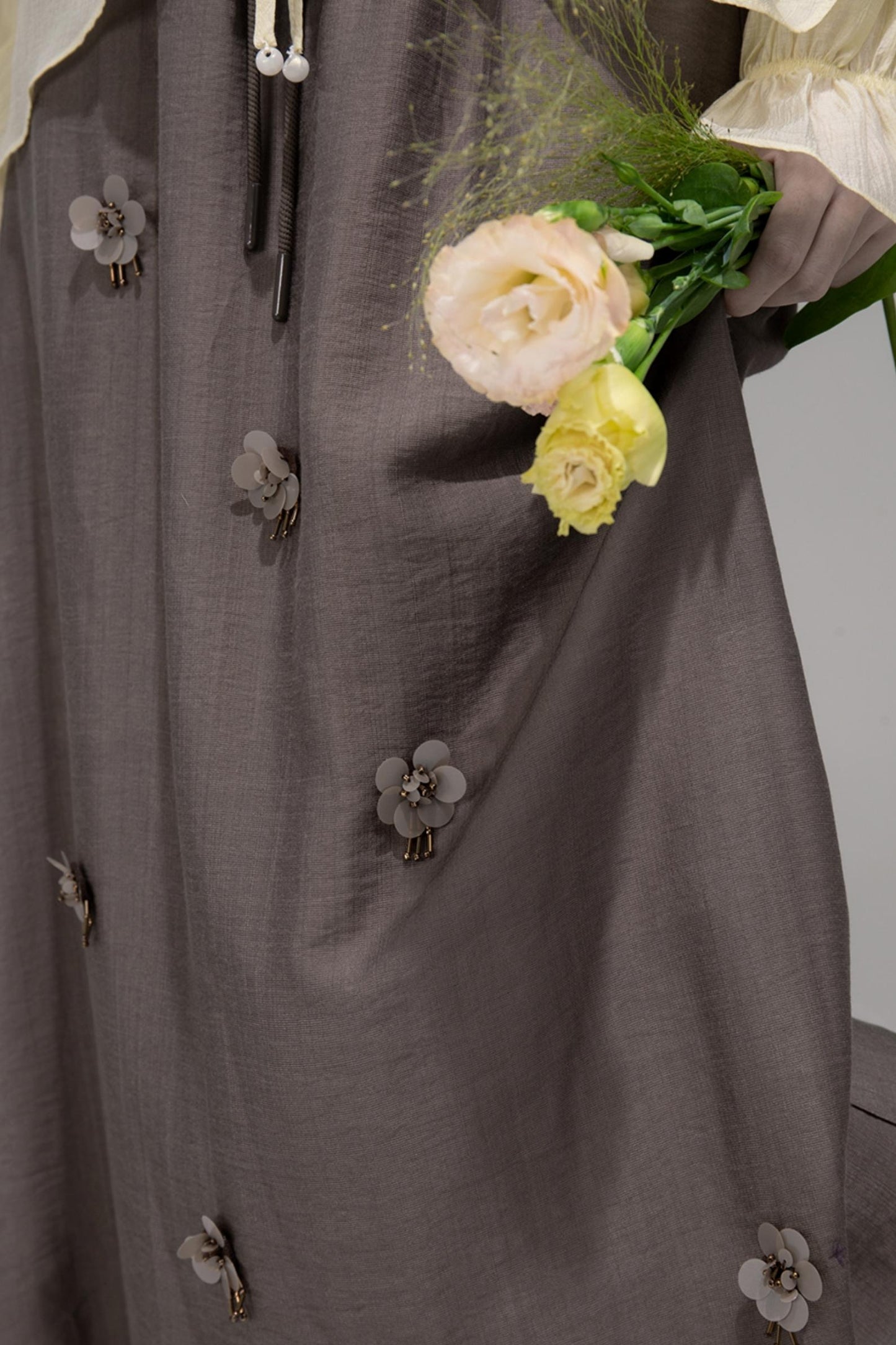 Feathered Lemon Suspenders Set