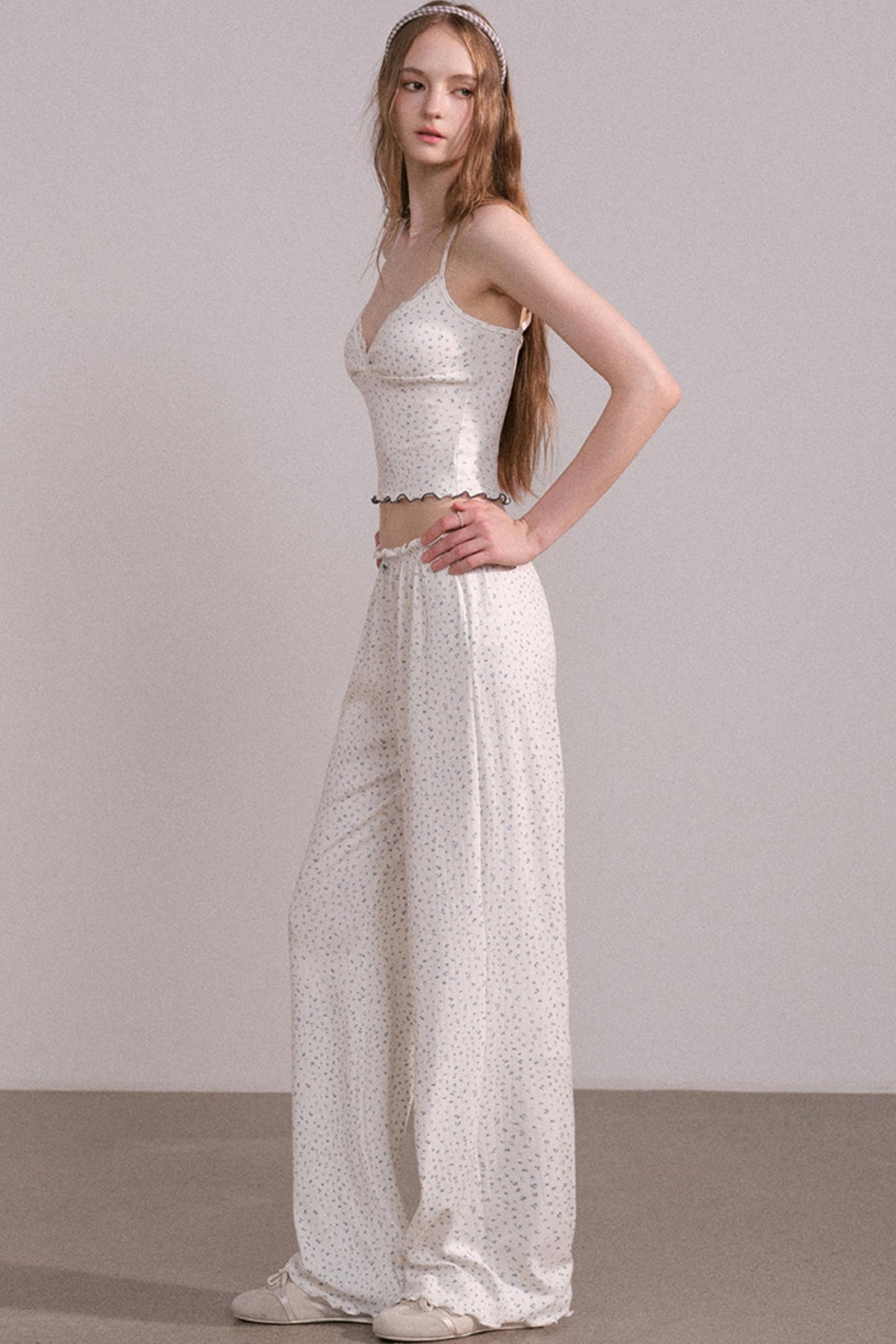 Slim Waist Long Sleeve Top Set-Up