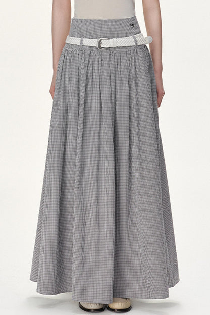 Flowy Solid Flare Skirt