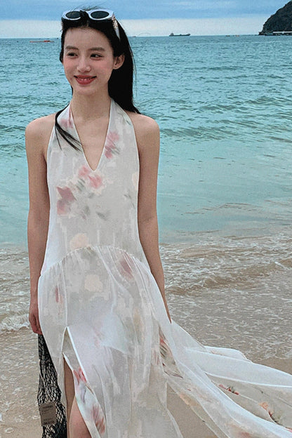 Summer Serenity Halter Dress