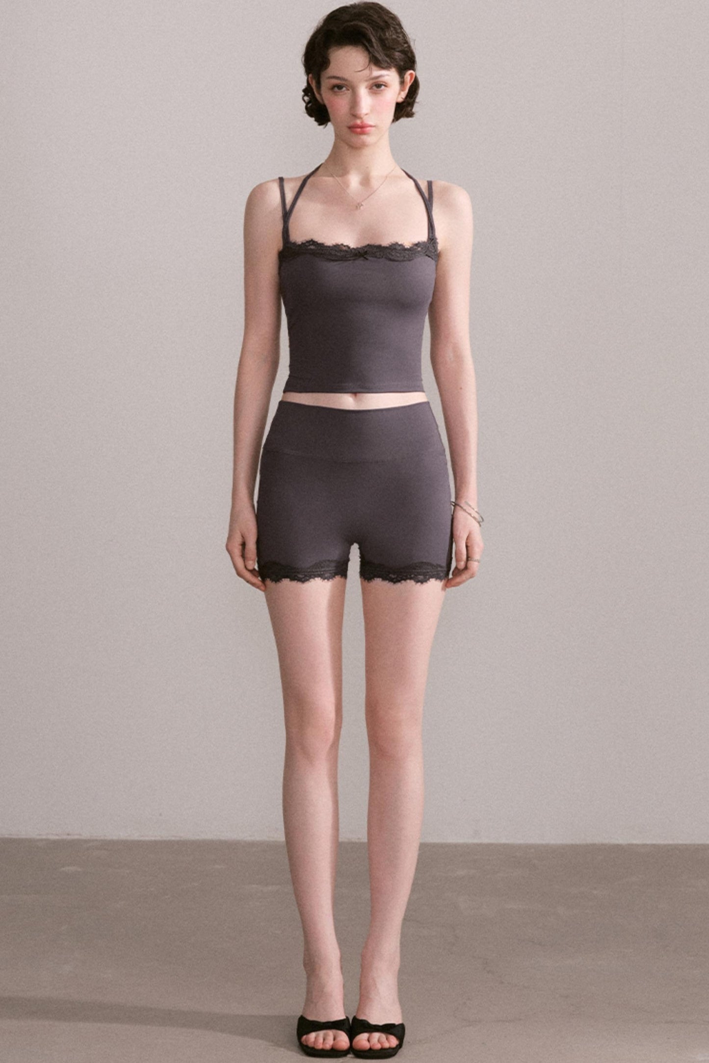 Lace Trim Activewear Set-Up