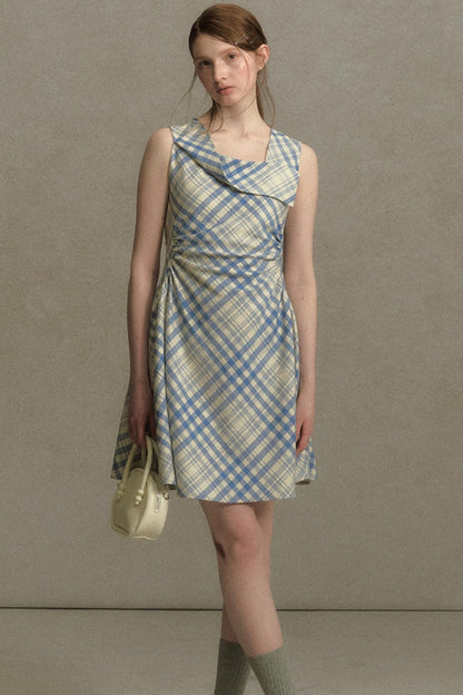 Plaid Sleeveless Dress