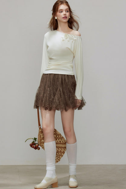 New Knitted Floral Sweater