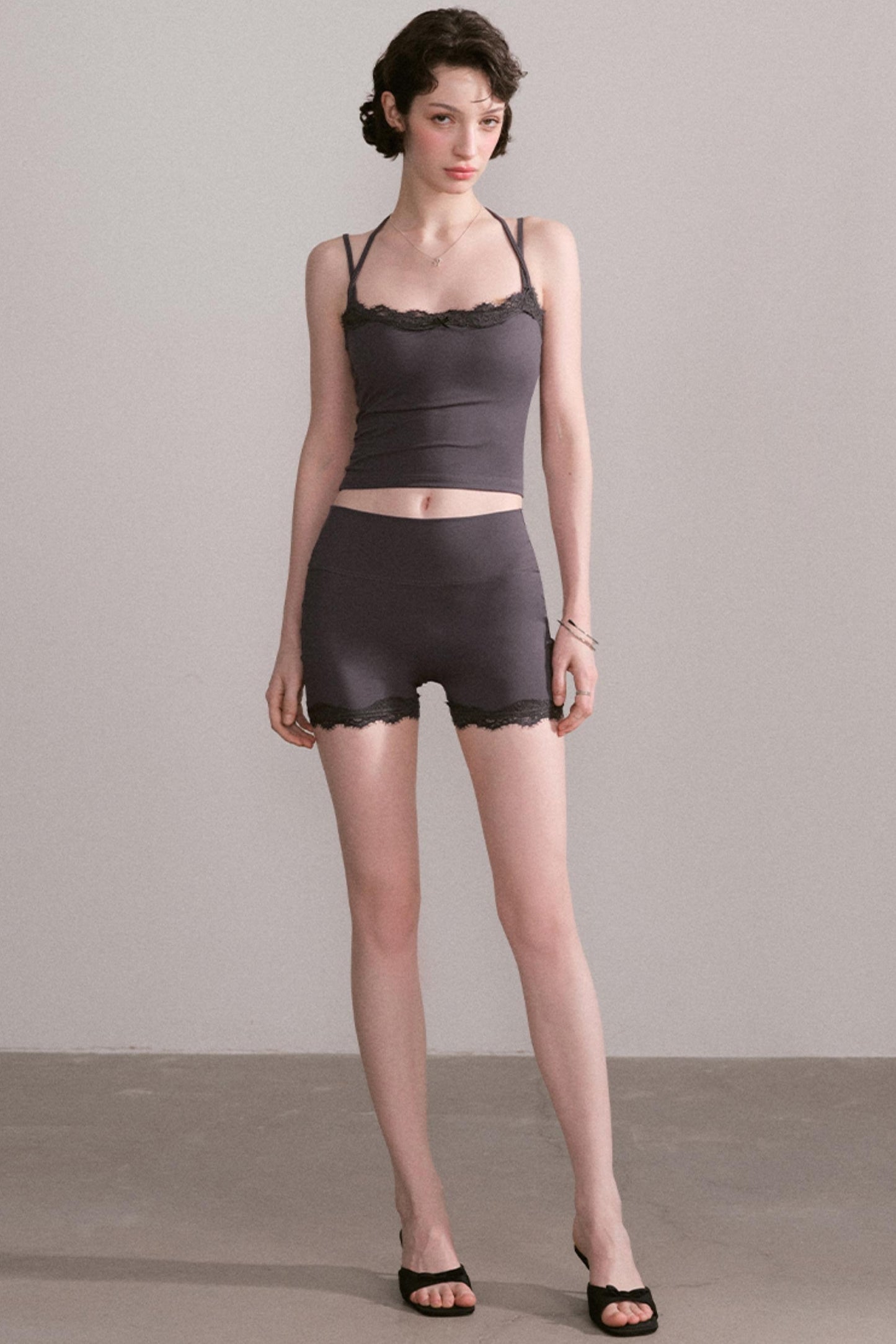 Lace Trim Activewear Set-Up