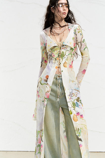 Fantasy Botanical Knit Shirt