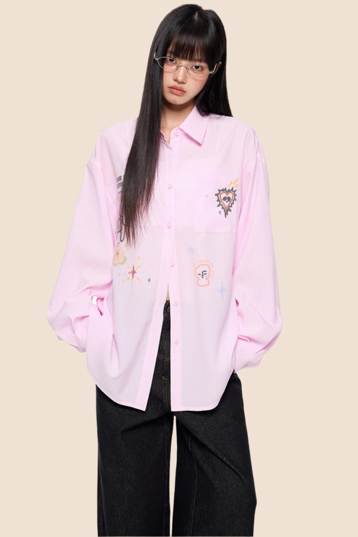 Striped Sunscreen Long Sleeve Shirt