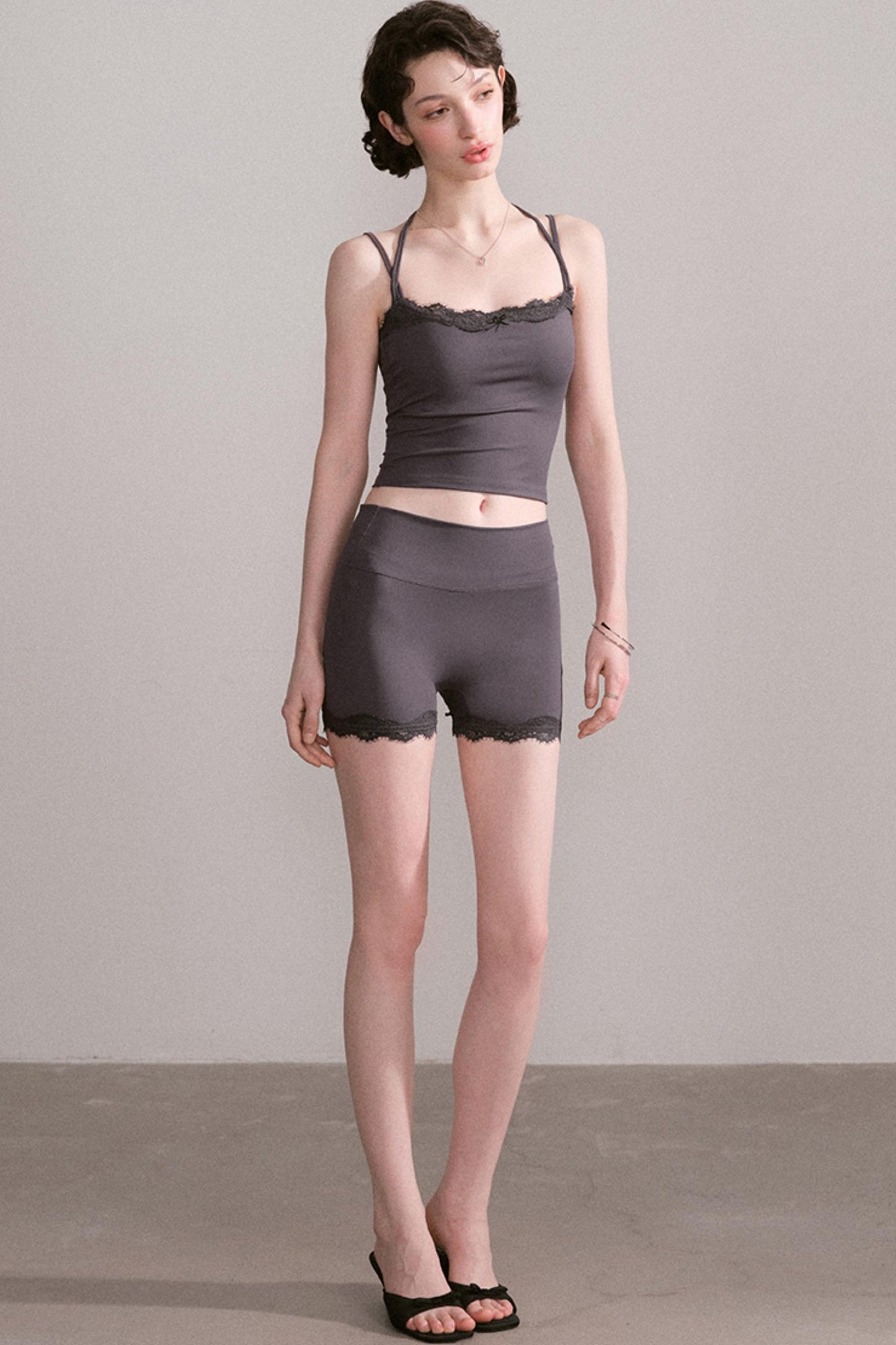 Lace Trim Activewear Set-Up