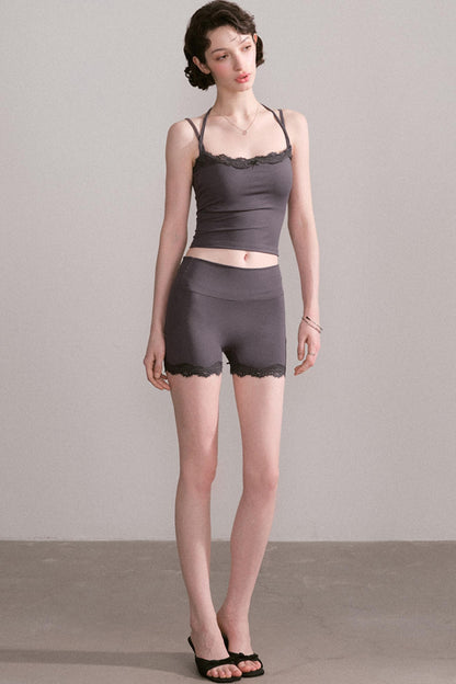 Lace Trim Activewear Set-Up