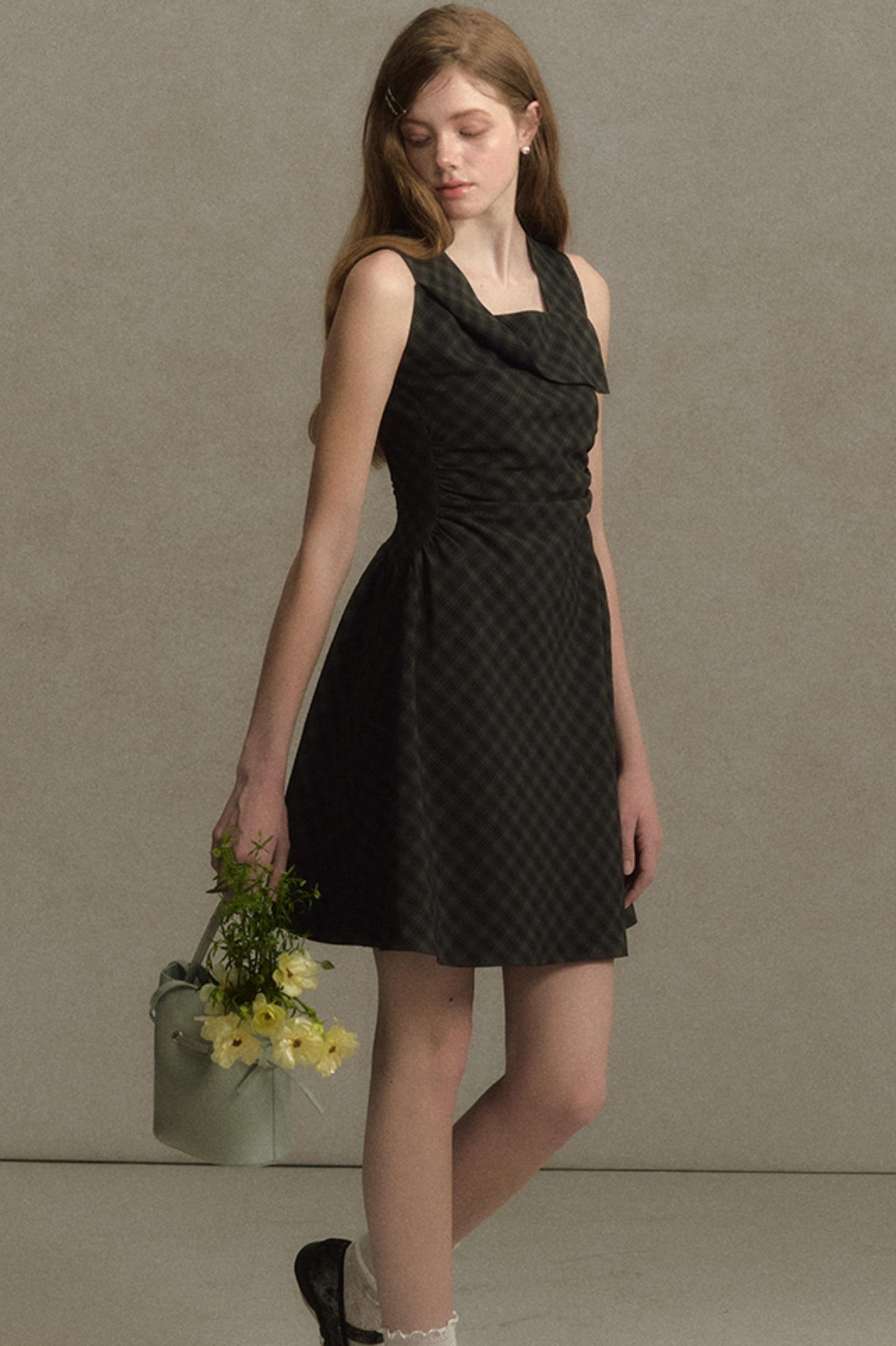 Plaid Sleeveless Dress