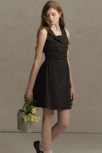 Plaid Sleeveless Dress