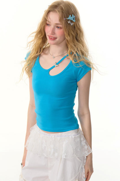 Retro Slim Halter Top