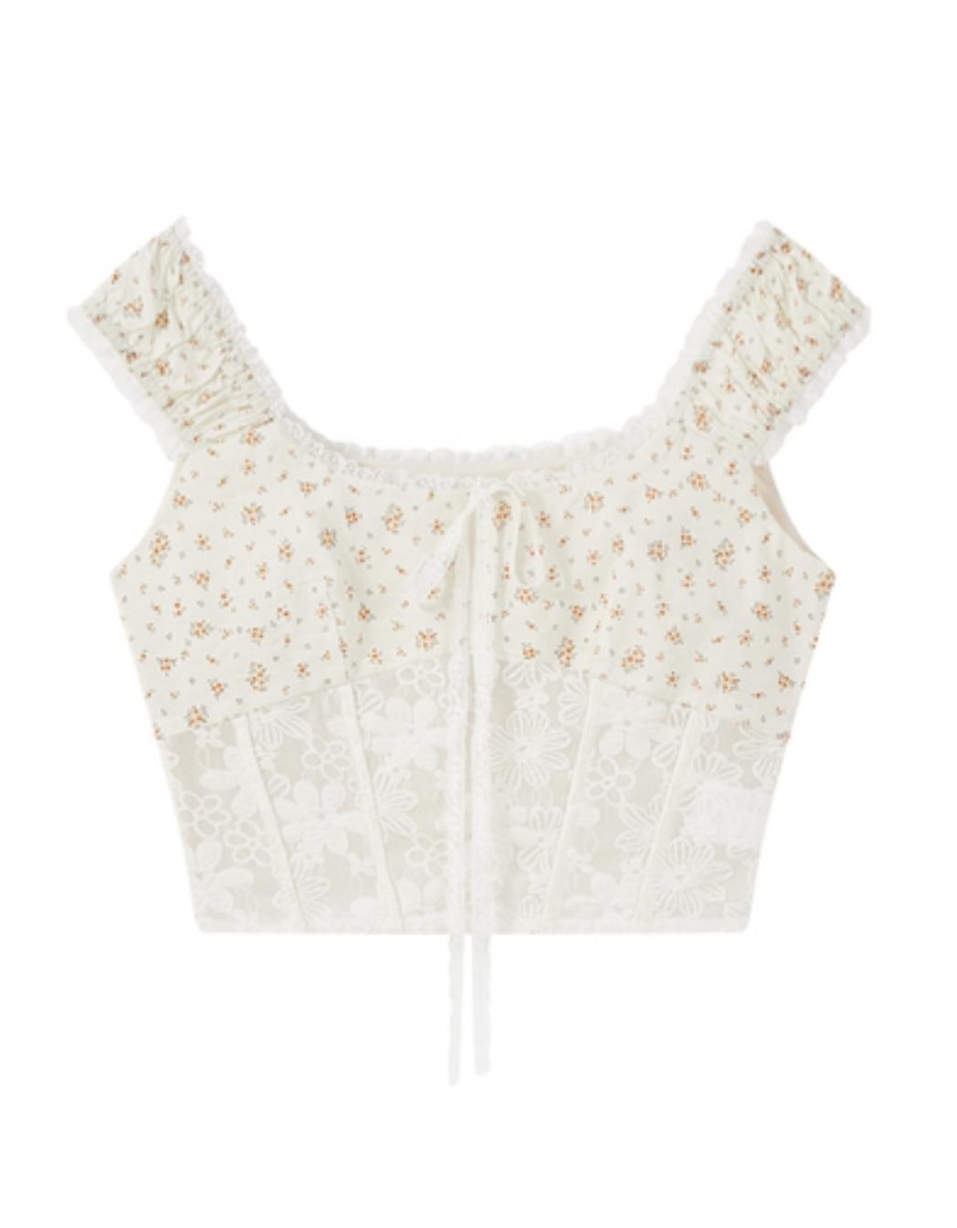 Floral Lace Summer Skirt Set-Up