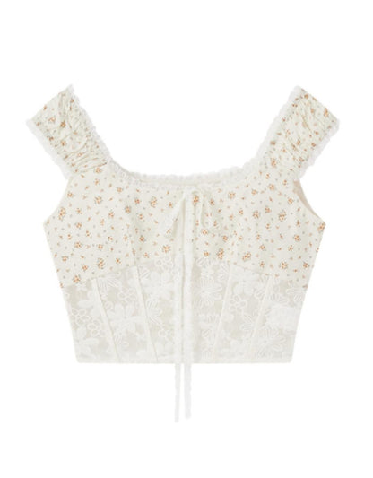 Floral Lace Summer Skirt Set-Up