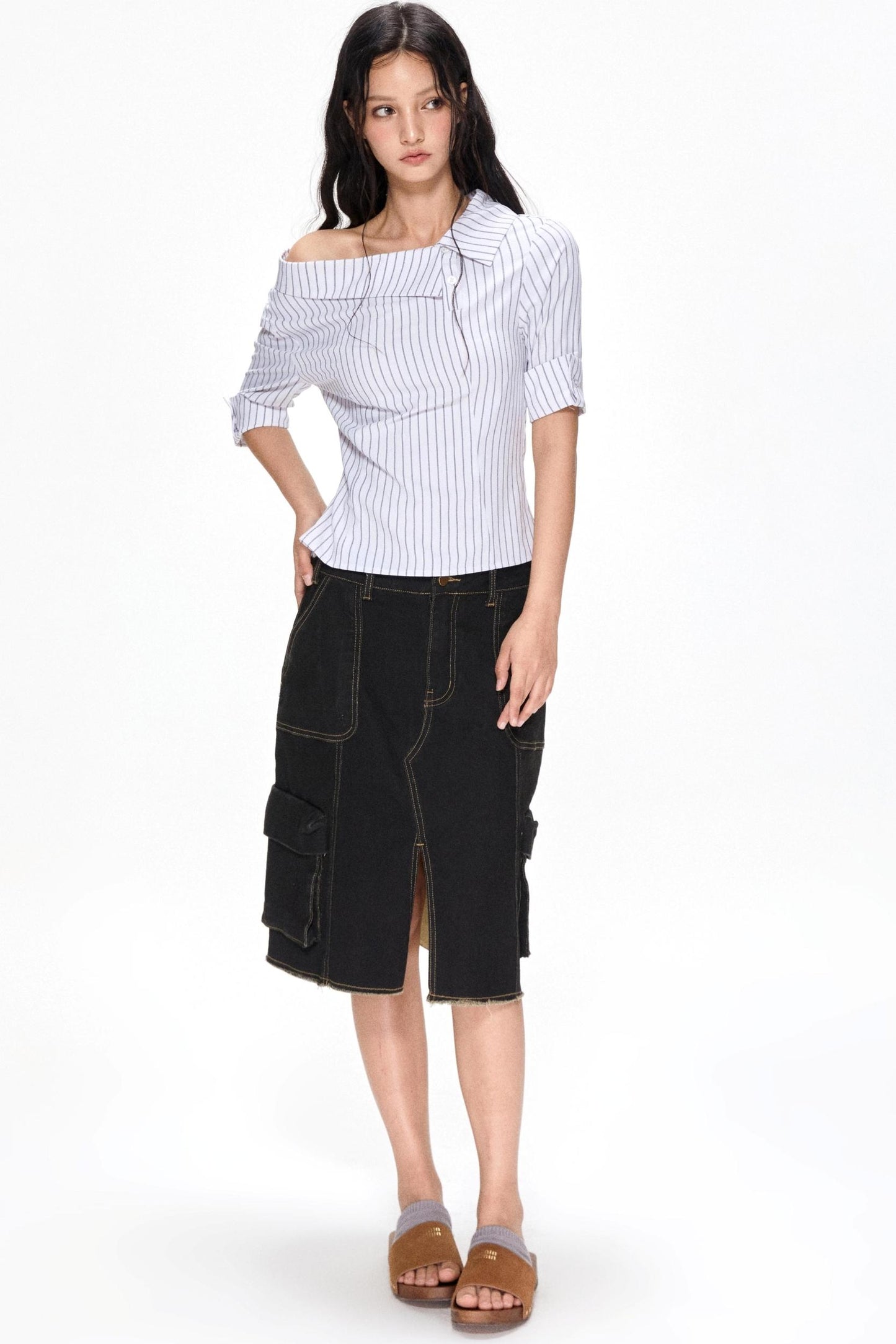 Vintage Utility Half Skirt