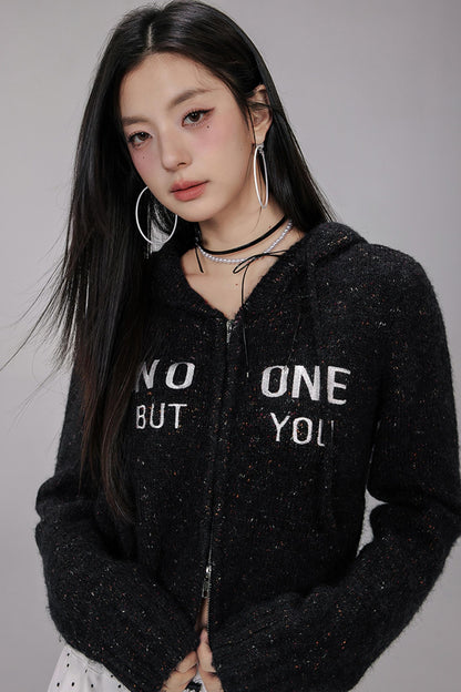 Vintage Knit Hooded Sweater