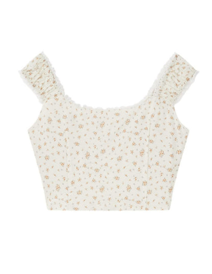 Floral Lace Summer Skirt Set-Up