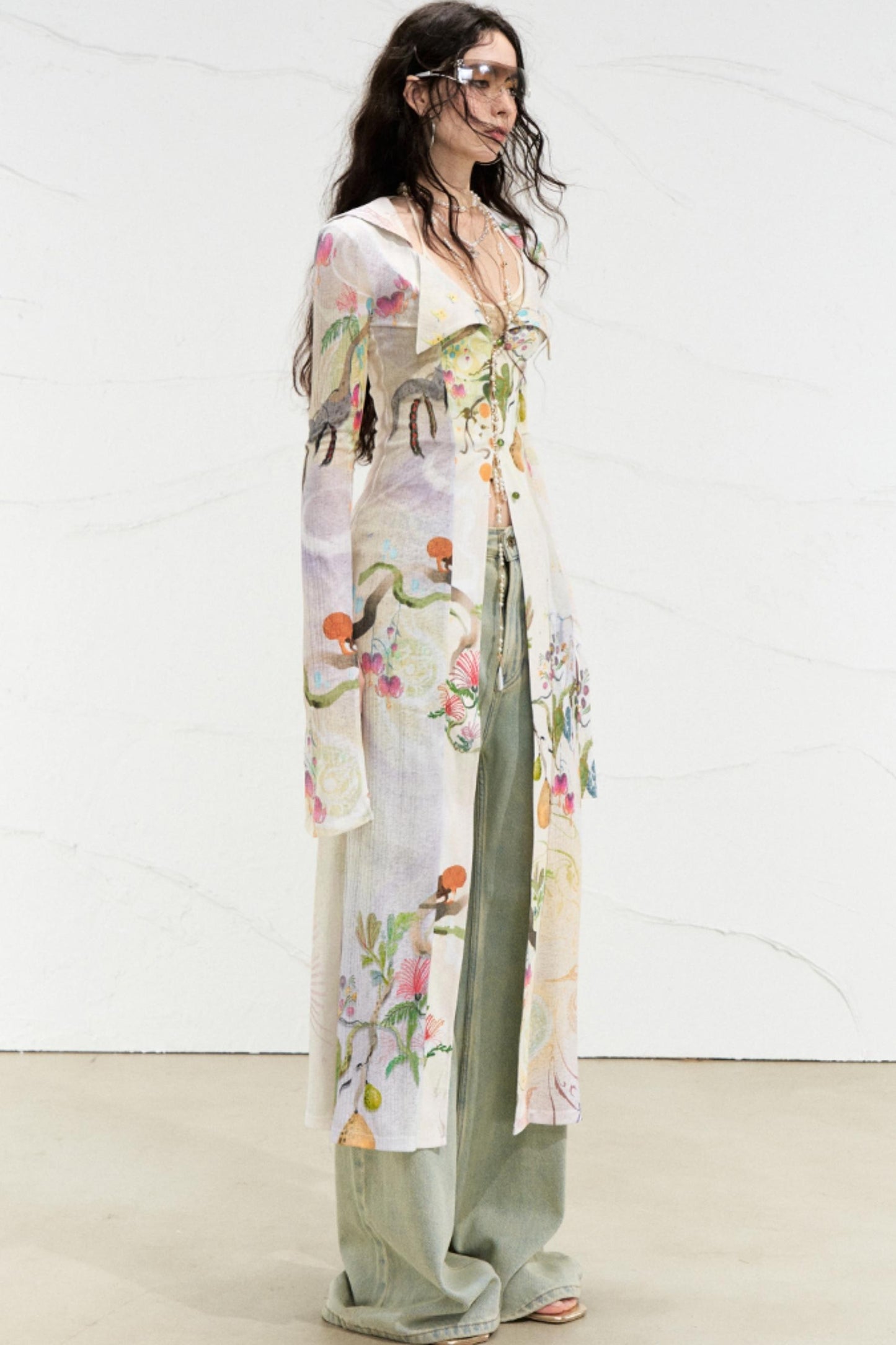 Fantasy Botanical Knit Shirt