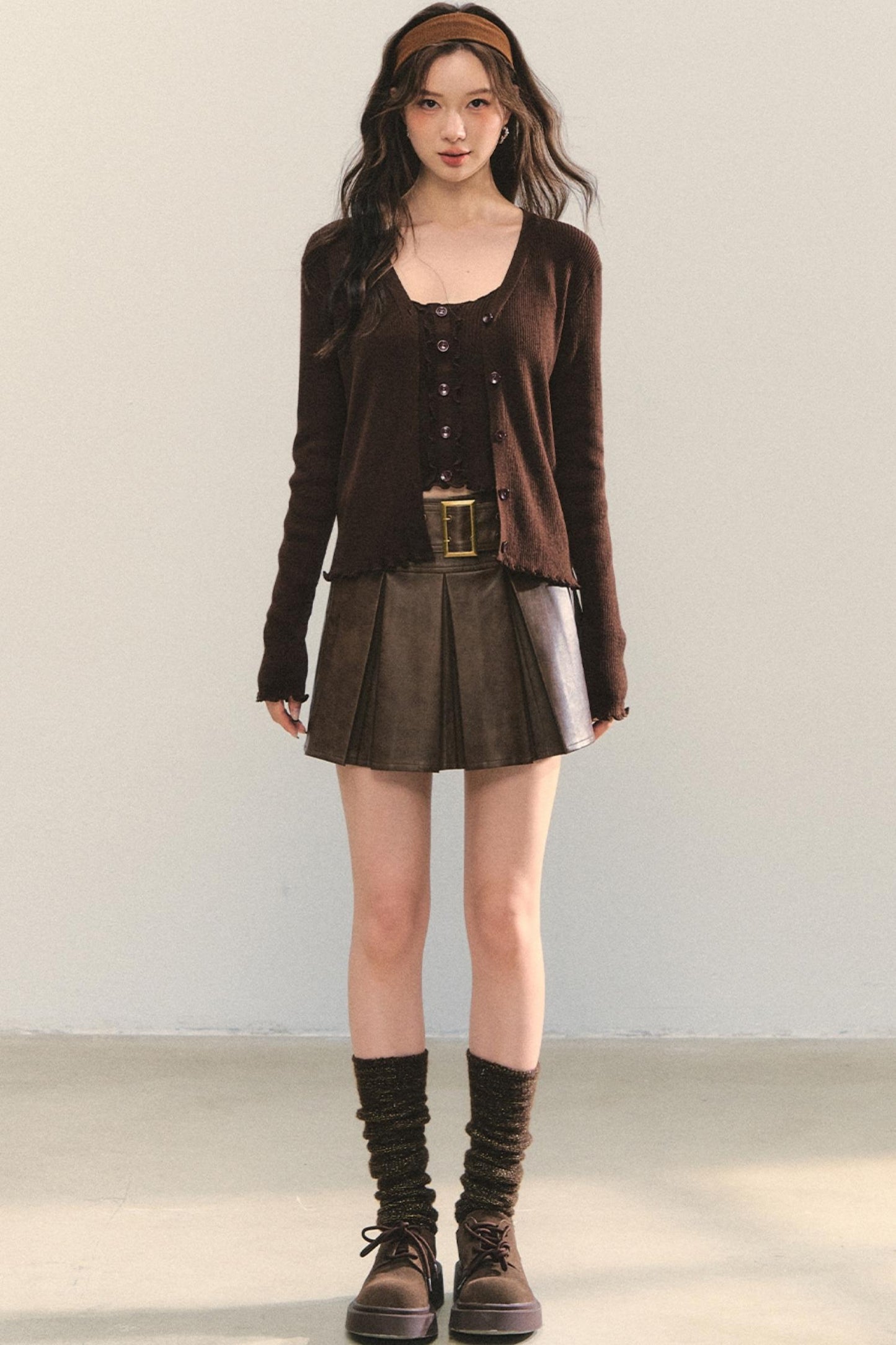 Elegant Leather Skirt