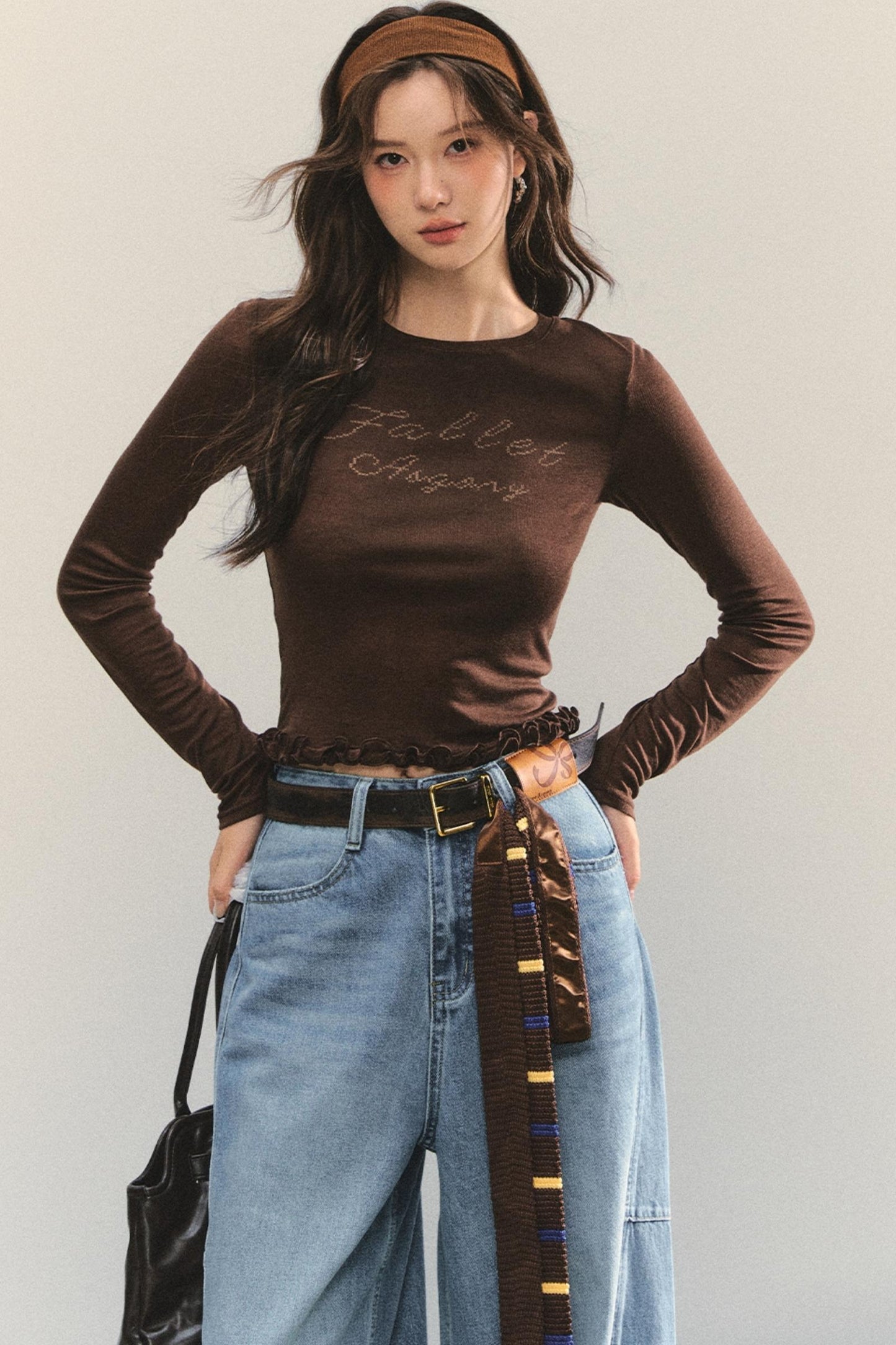 Slim Stitched Bolero Top