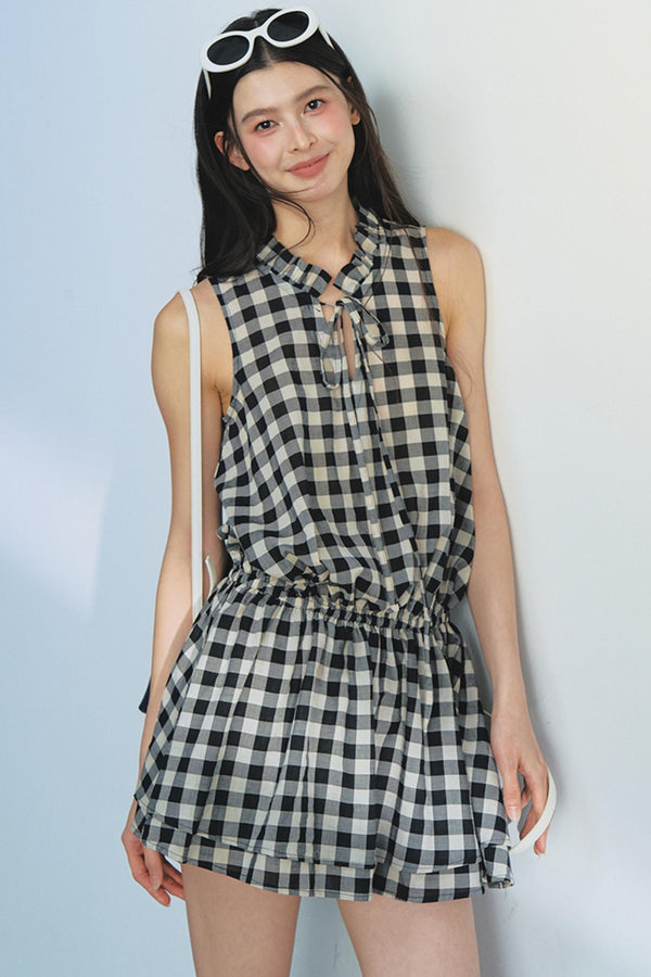 Plaid Mullet Dress