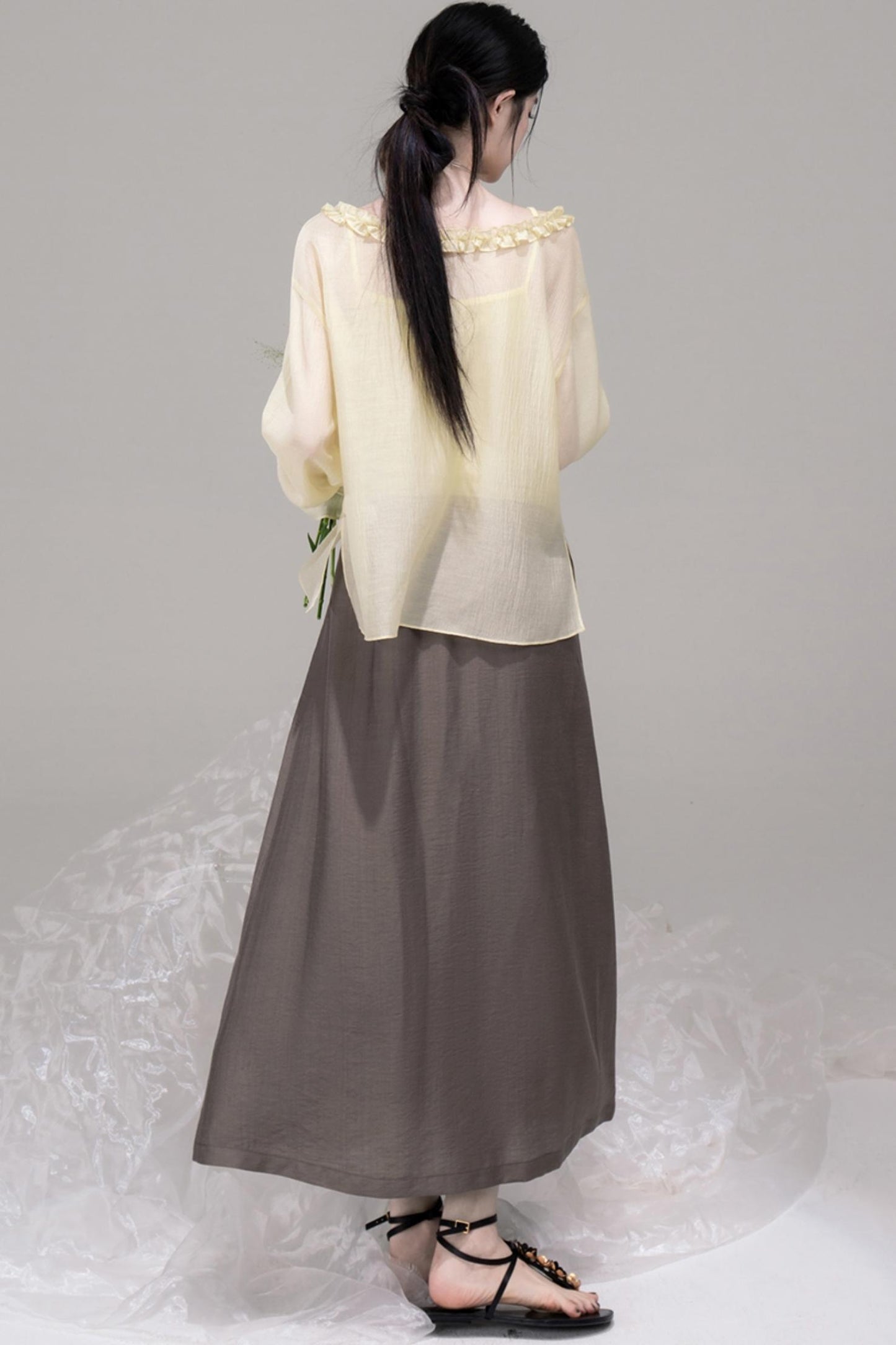 Summer Floral A-Line Skirt