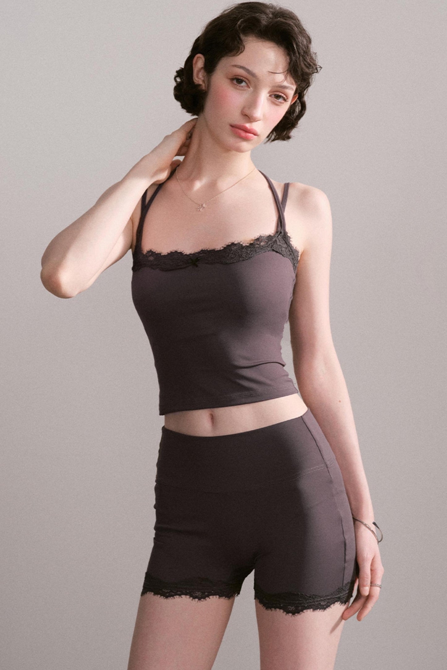 Lace Trim Activewear Set-Up