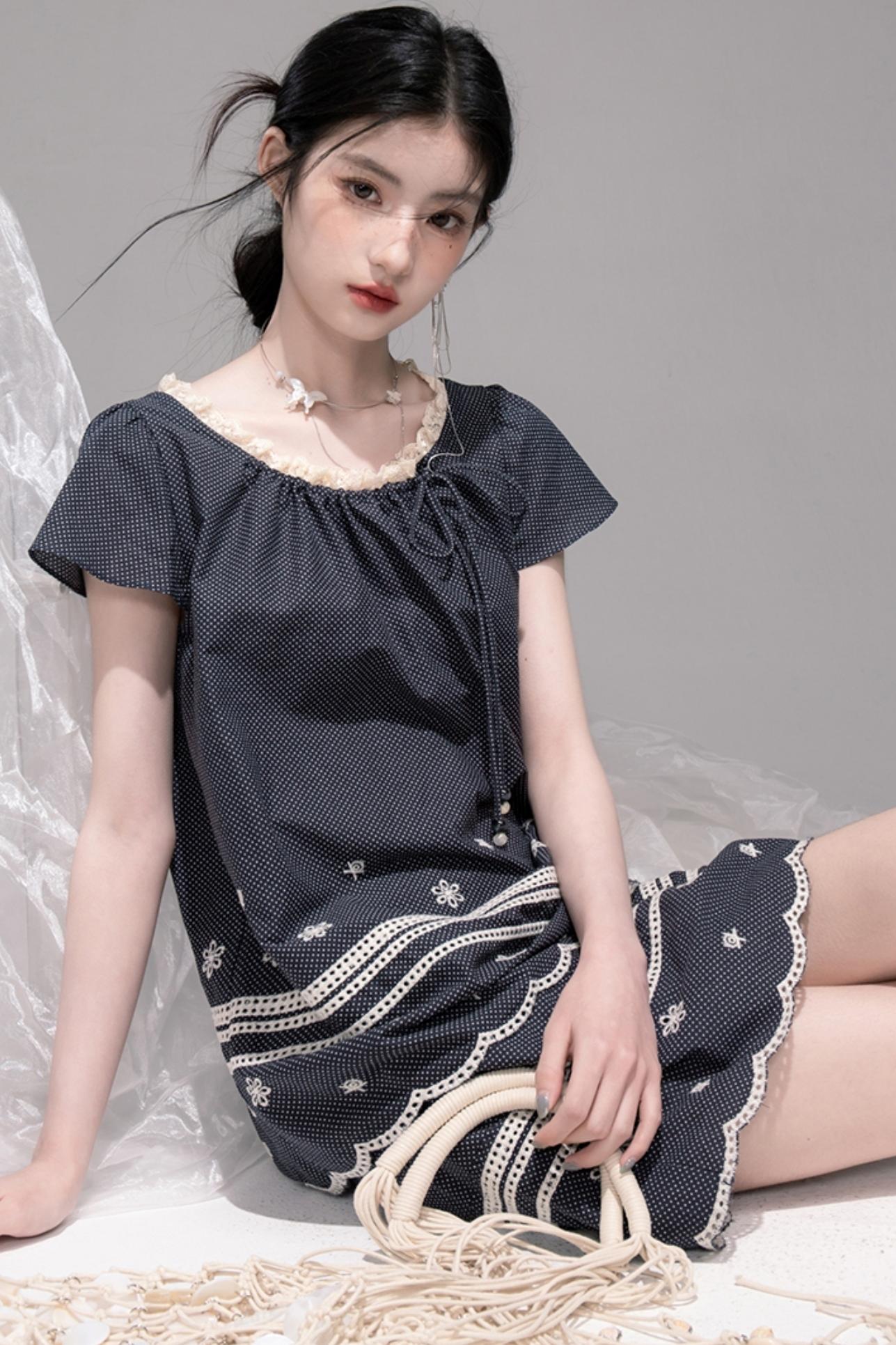 Bali Coconut Sea Embroidered Set