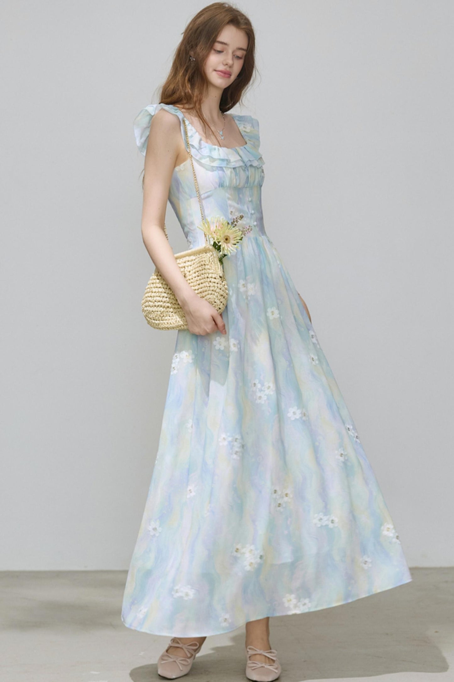 Summer Chiffon A-Line Dress