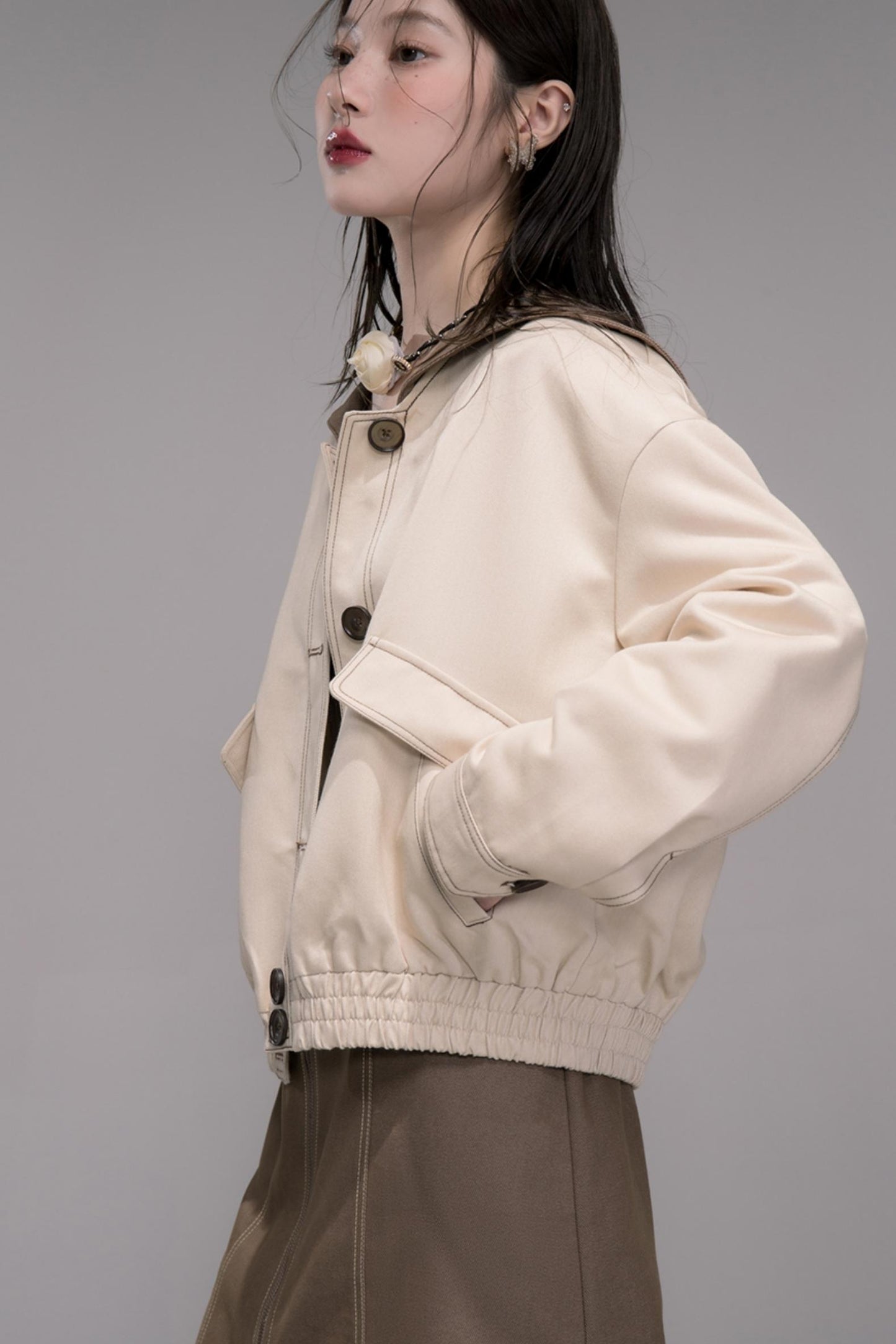 Mountain Apricot Denim Jacket Set-Up