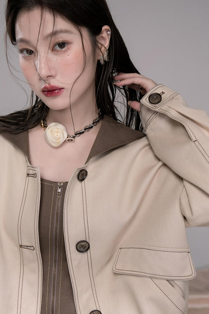 Small Waist Denim Suspender Dress