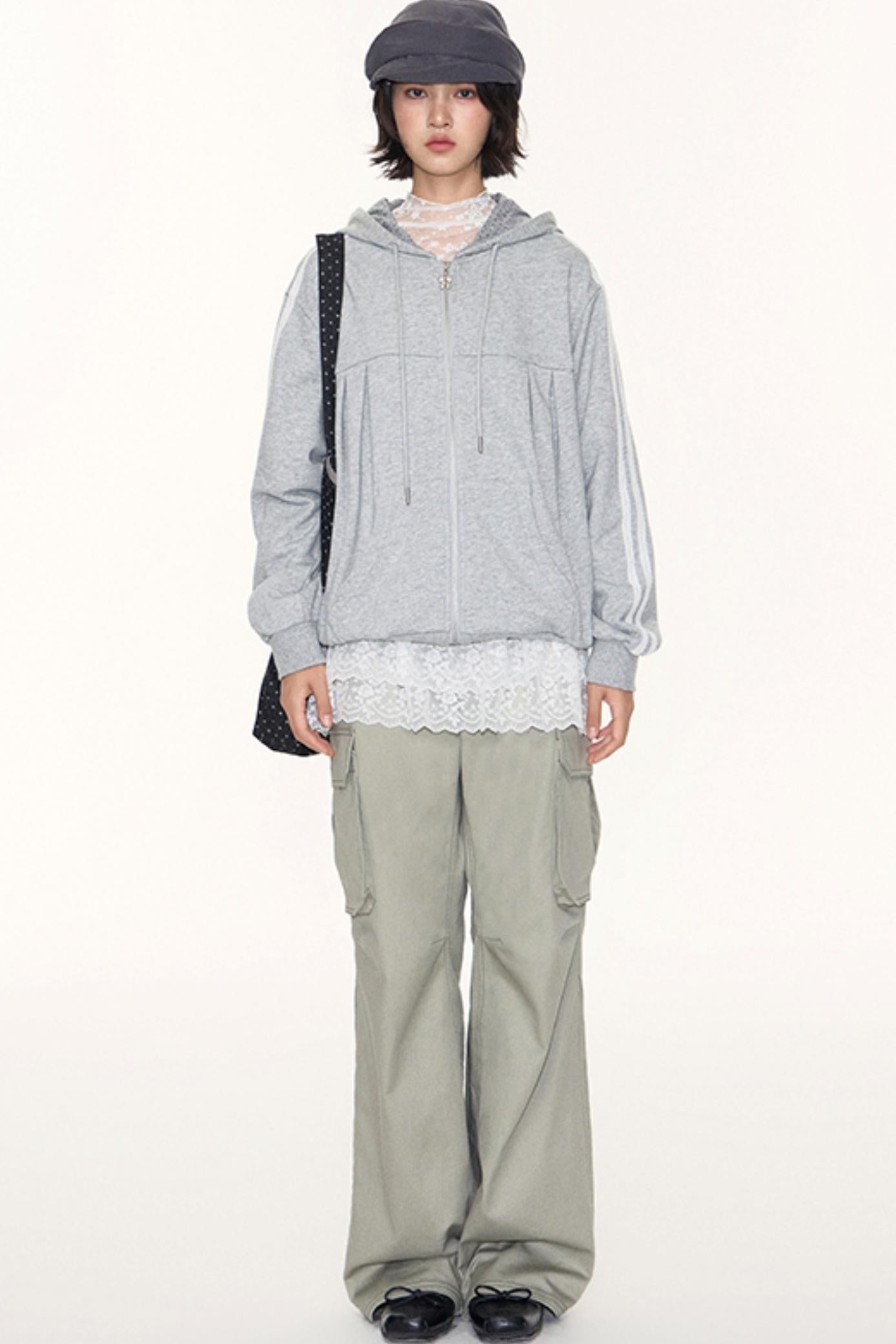 Lace Collar Shirt Transparent Top