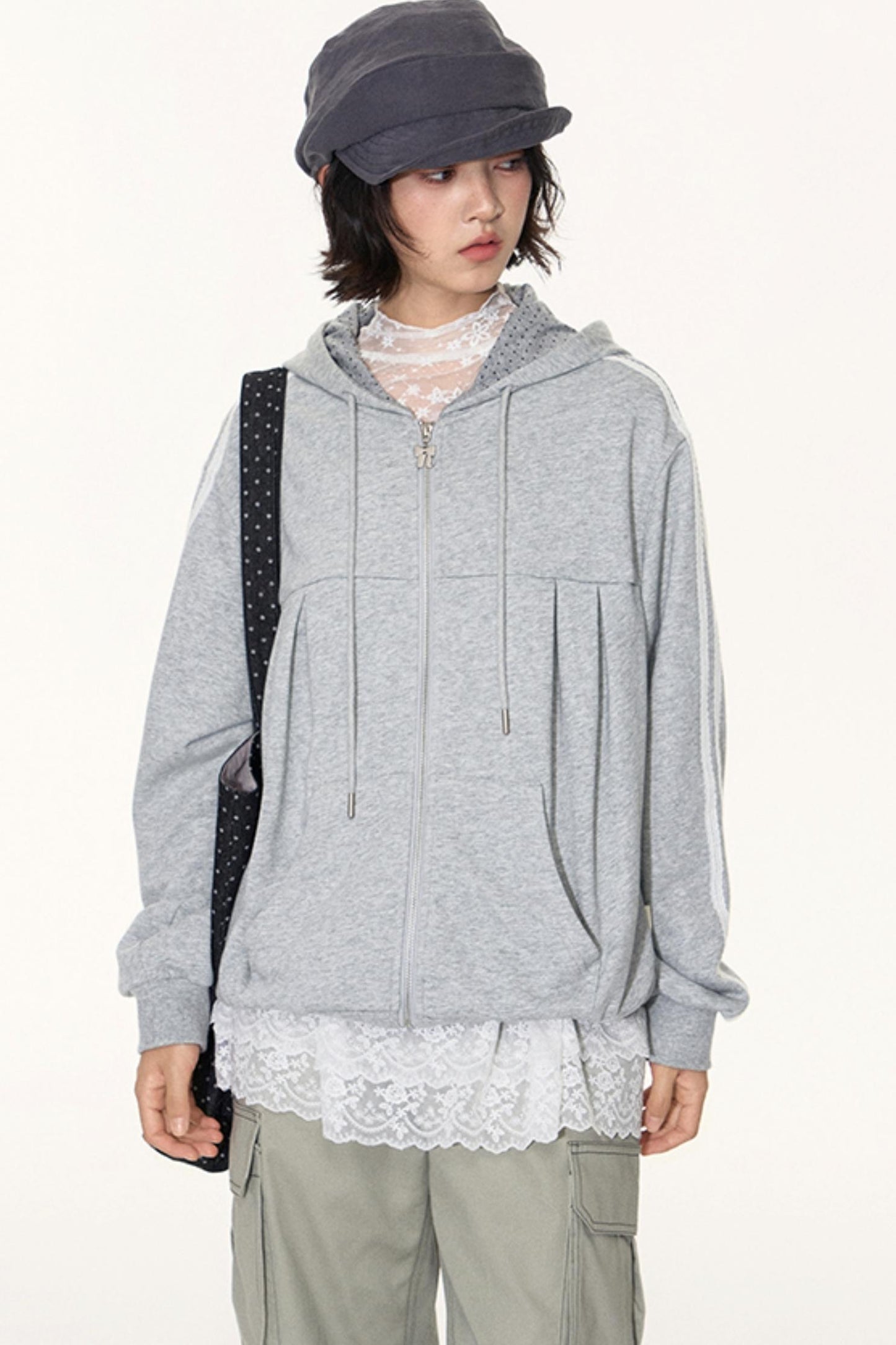 Lace Collar Shirt Transparent Top