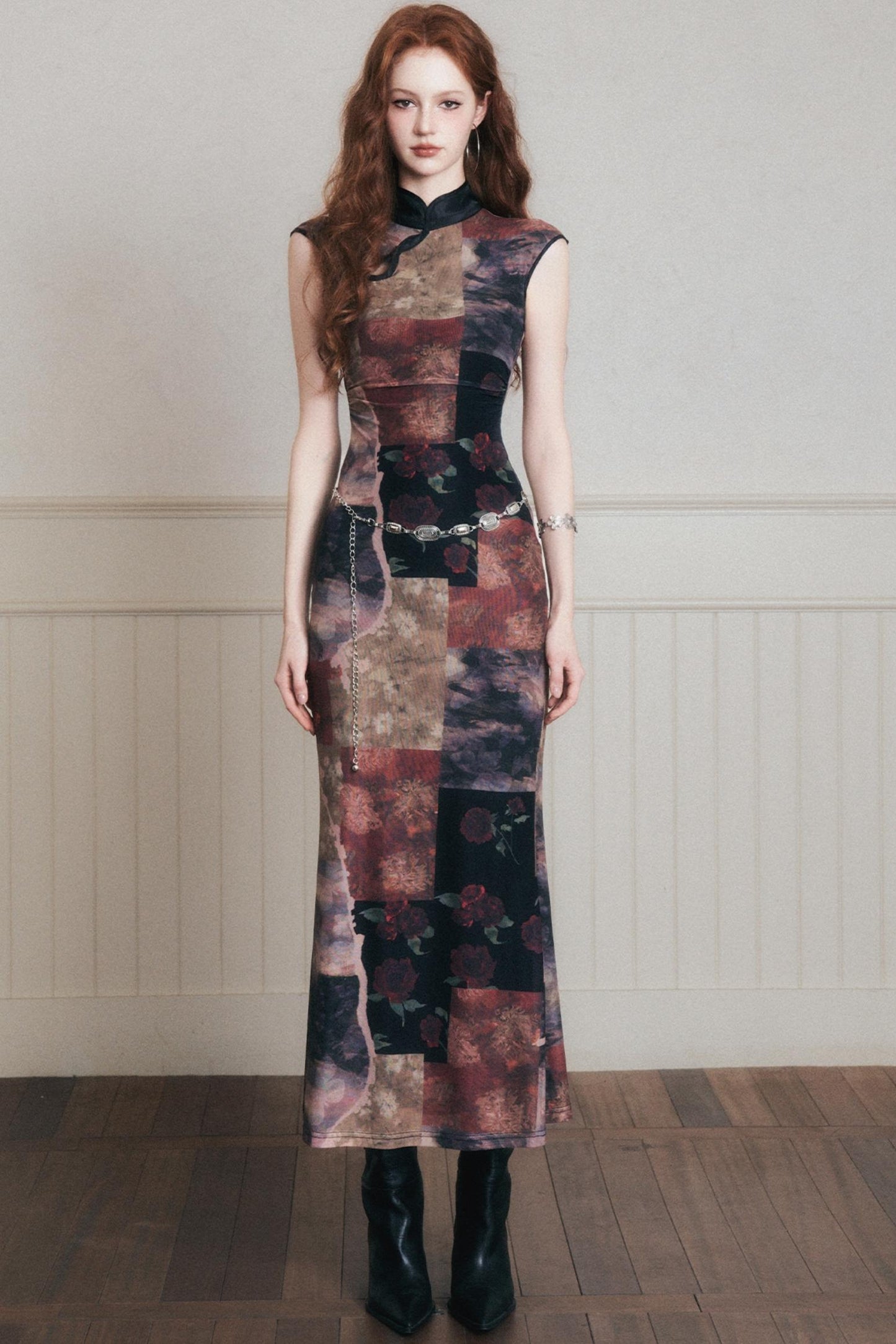 Vintage Chinese Cheongsam Dress