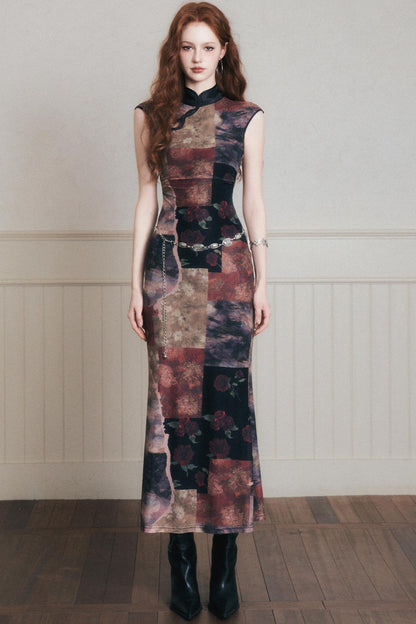 Vintage Chinese Cheongsam Dress