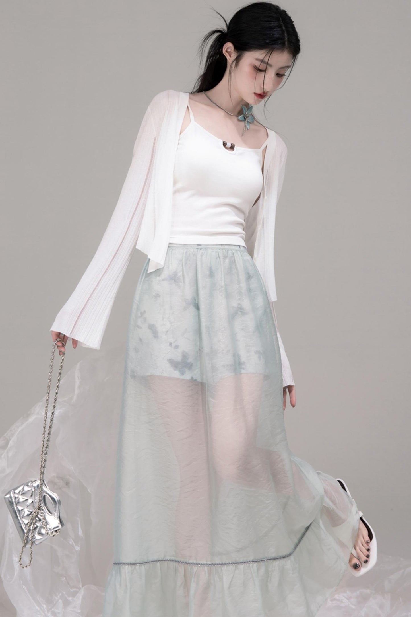 Ethereal Layered Ensemble Dress Set