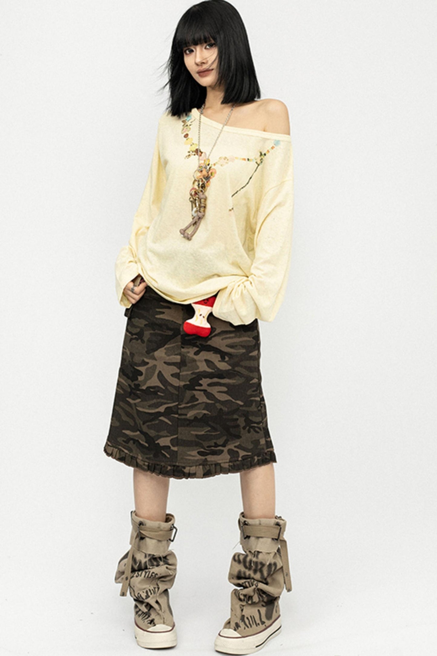 Vintage Diagonal Sleeve Top