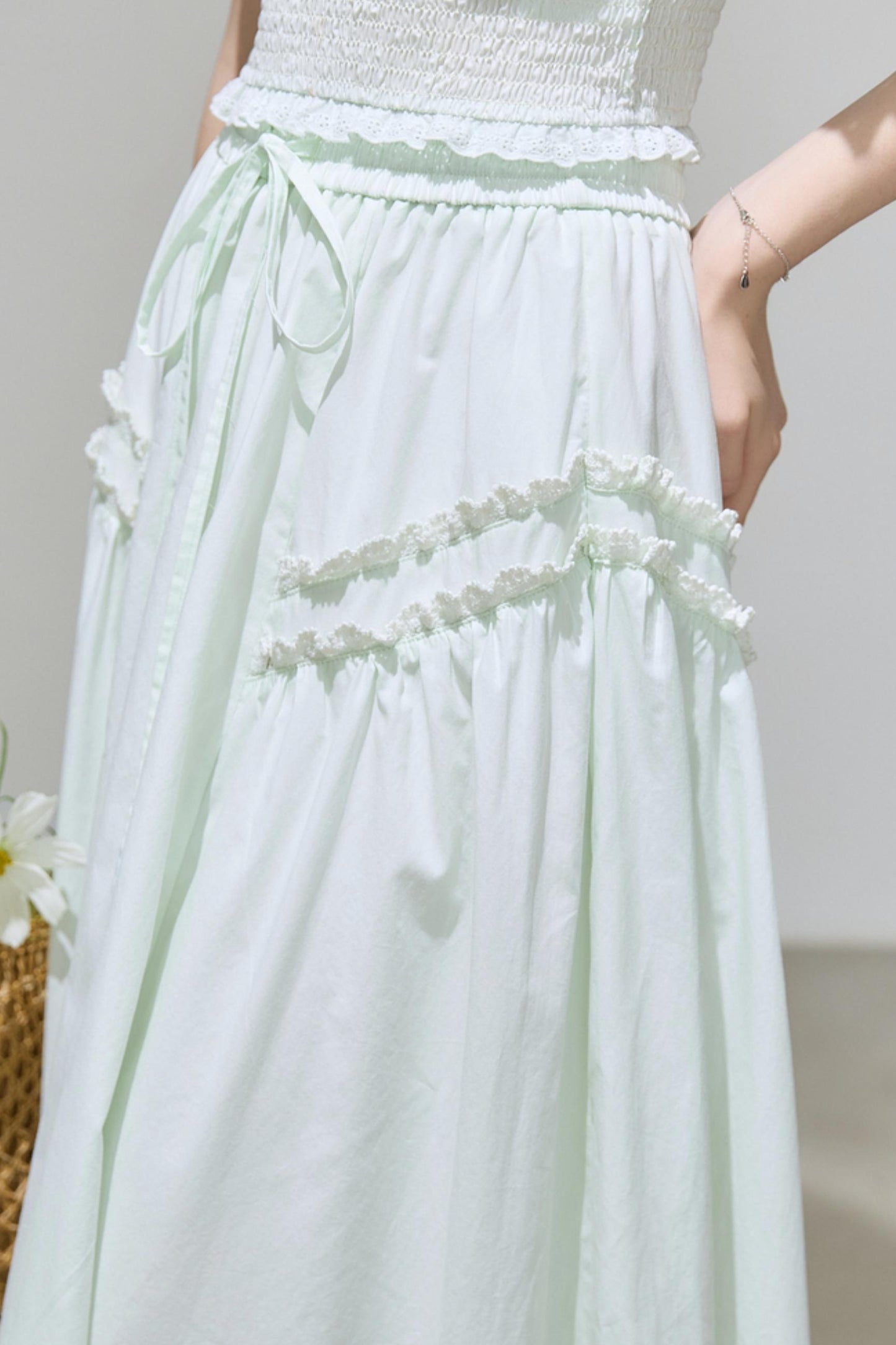 Puff Sleeve Top Skirt Set-Up