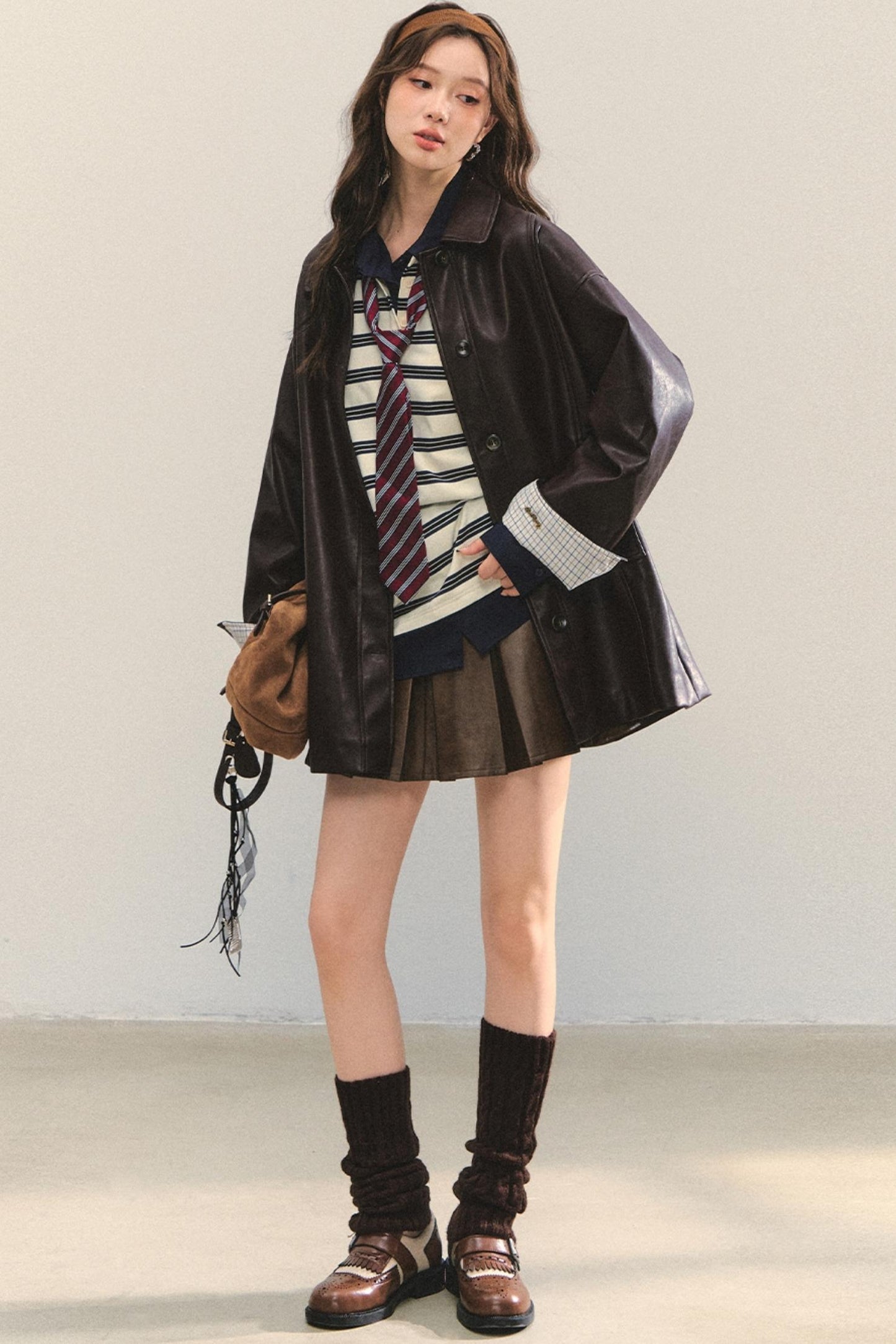 Elegant Leather Skirt