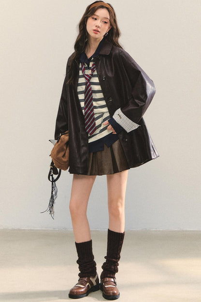 Elegant Leather Skirt