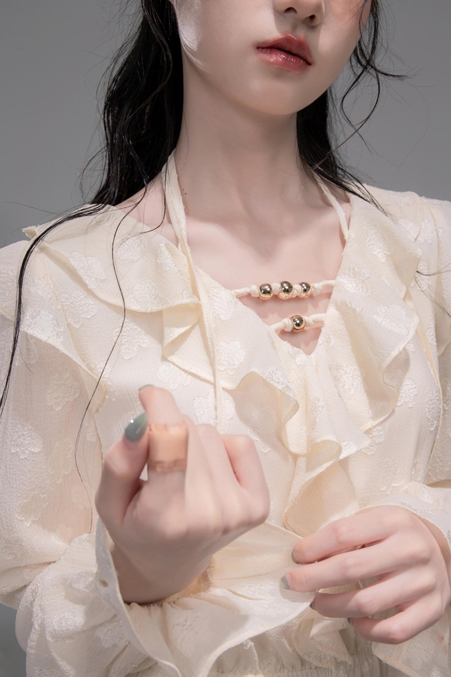 Lotus Pleated Halterneck Dress