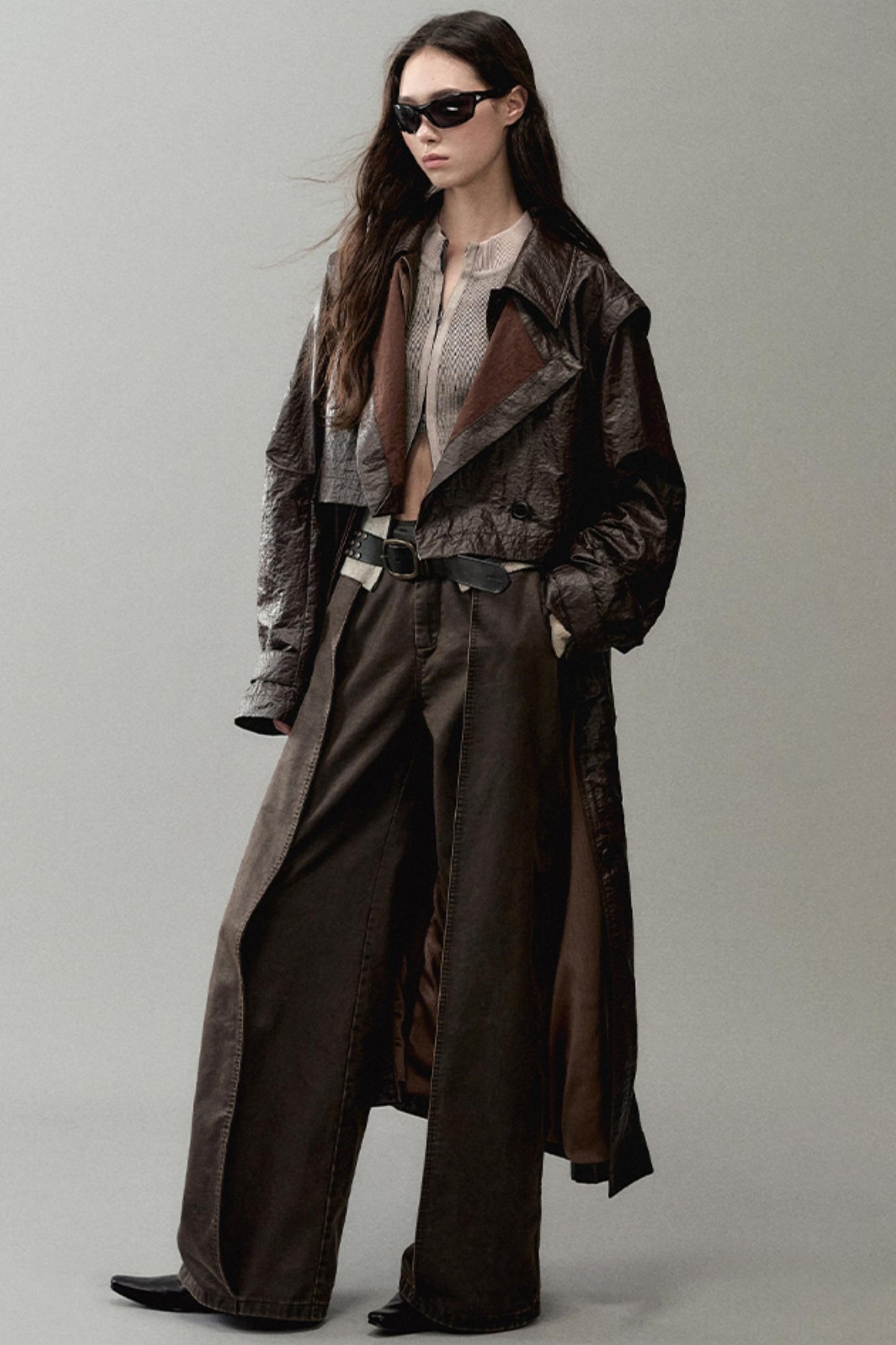 Spliced Knitted Cardigan