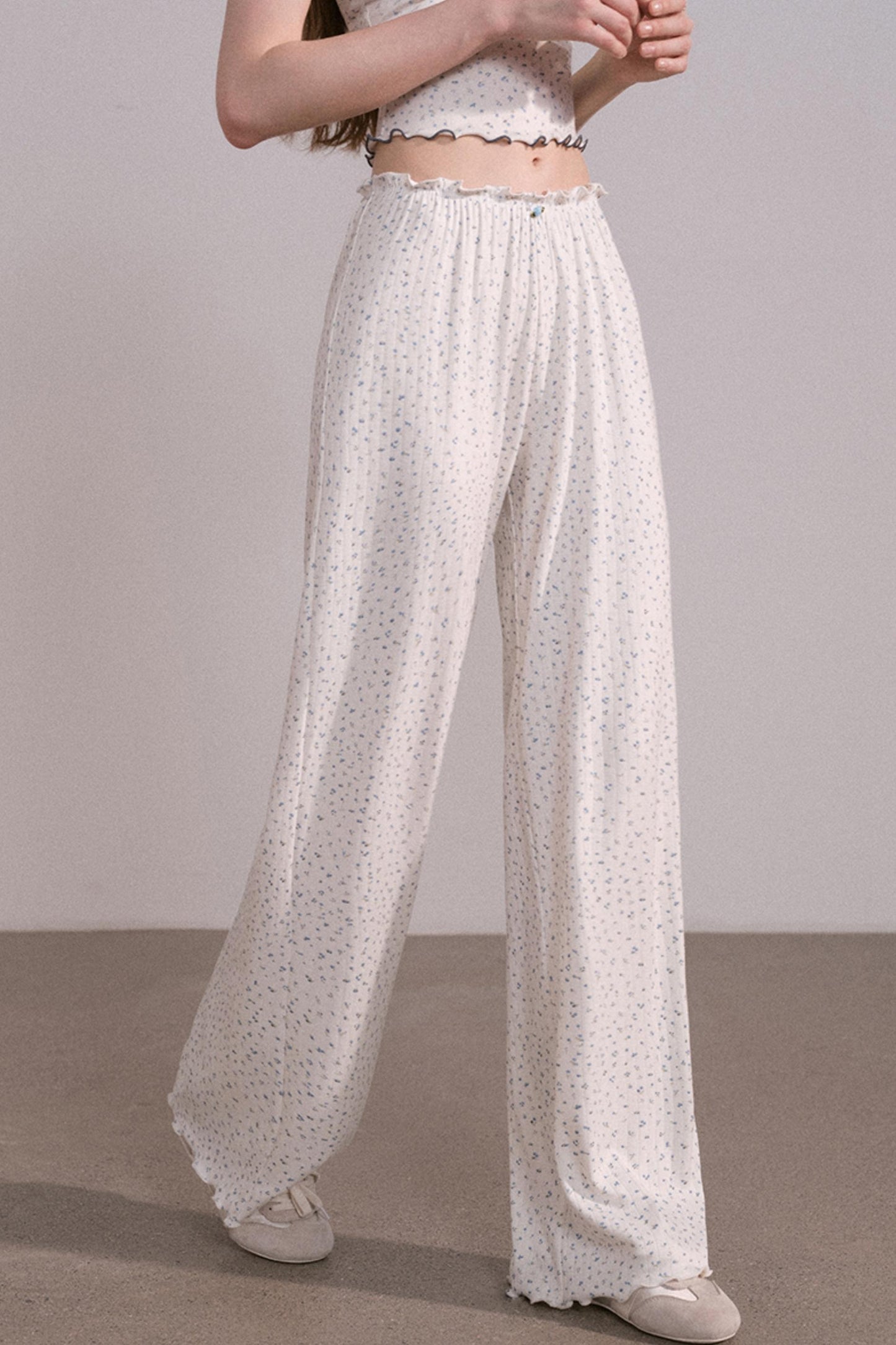 Slim Waist Long Sleeve Top Set-Up