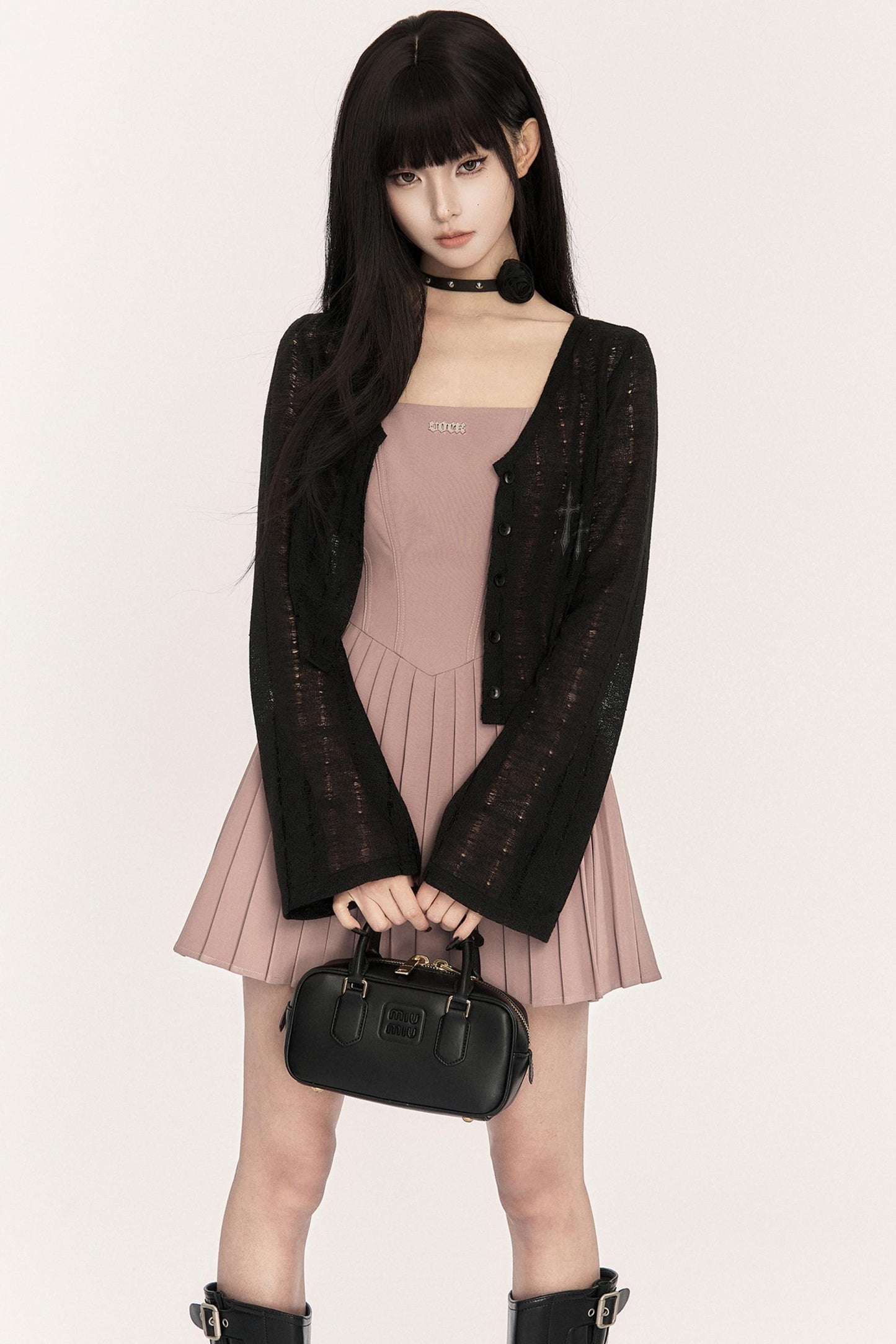 Girly Pleated A-Line Dress