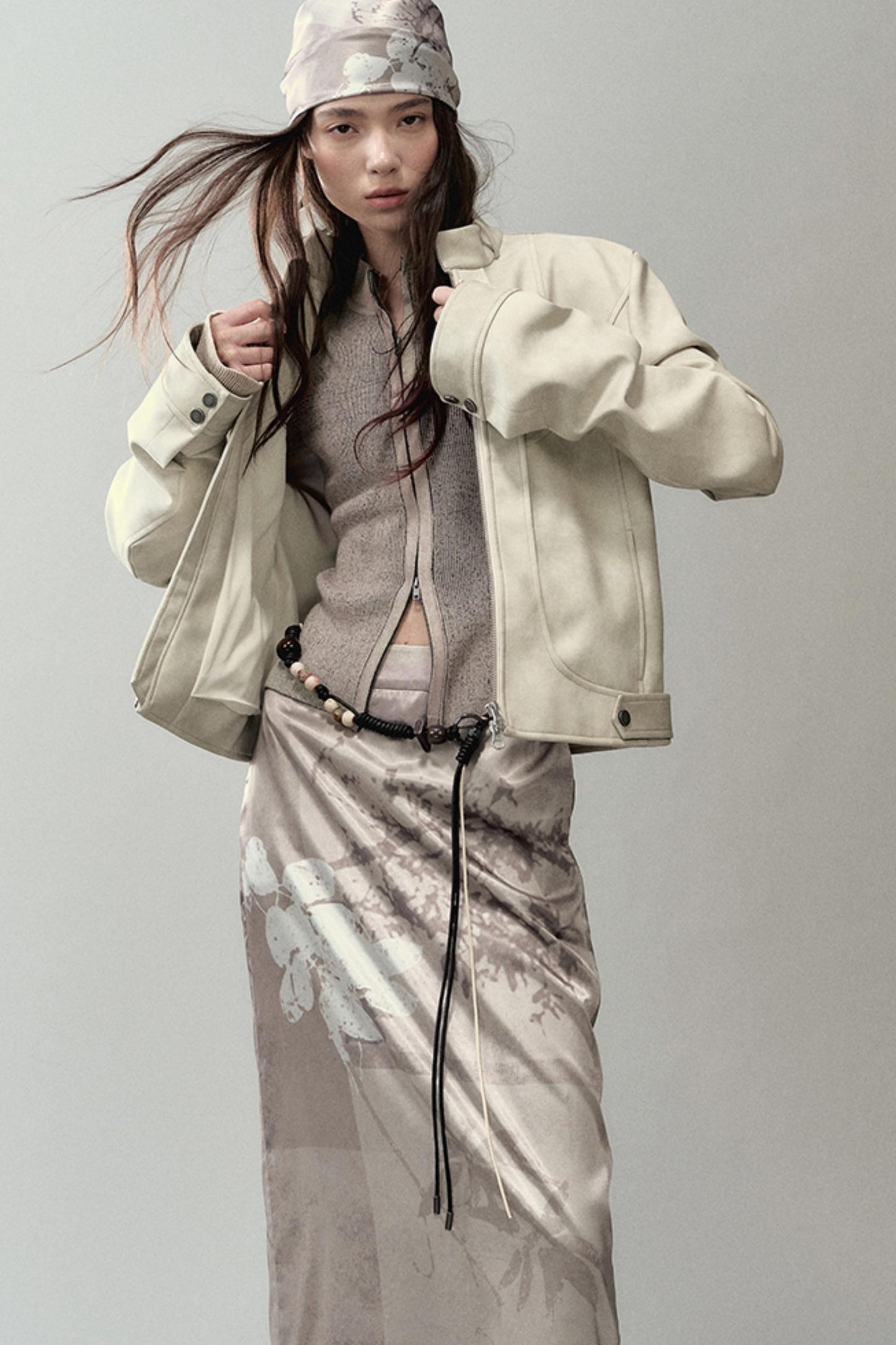 Spliced Knitted Cardigan