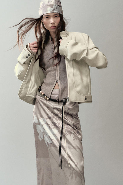 Spliced Knitted Cardigan